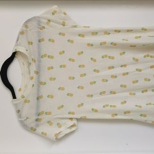 Pineapple print, Zoe & Liv shirt, size small